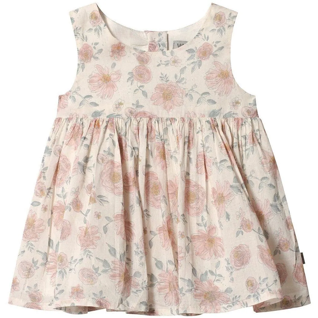 Wrinkles Pinafore - Ivory Floral