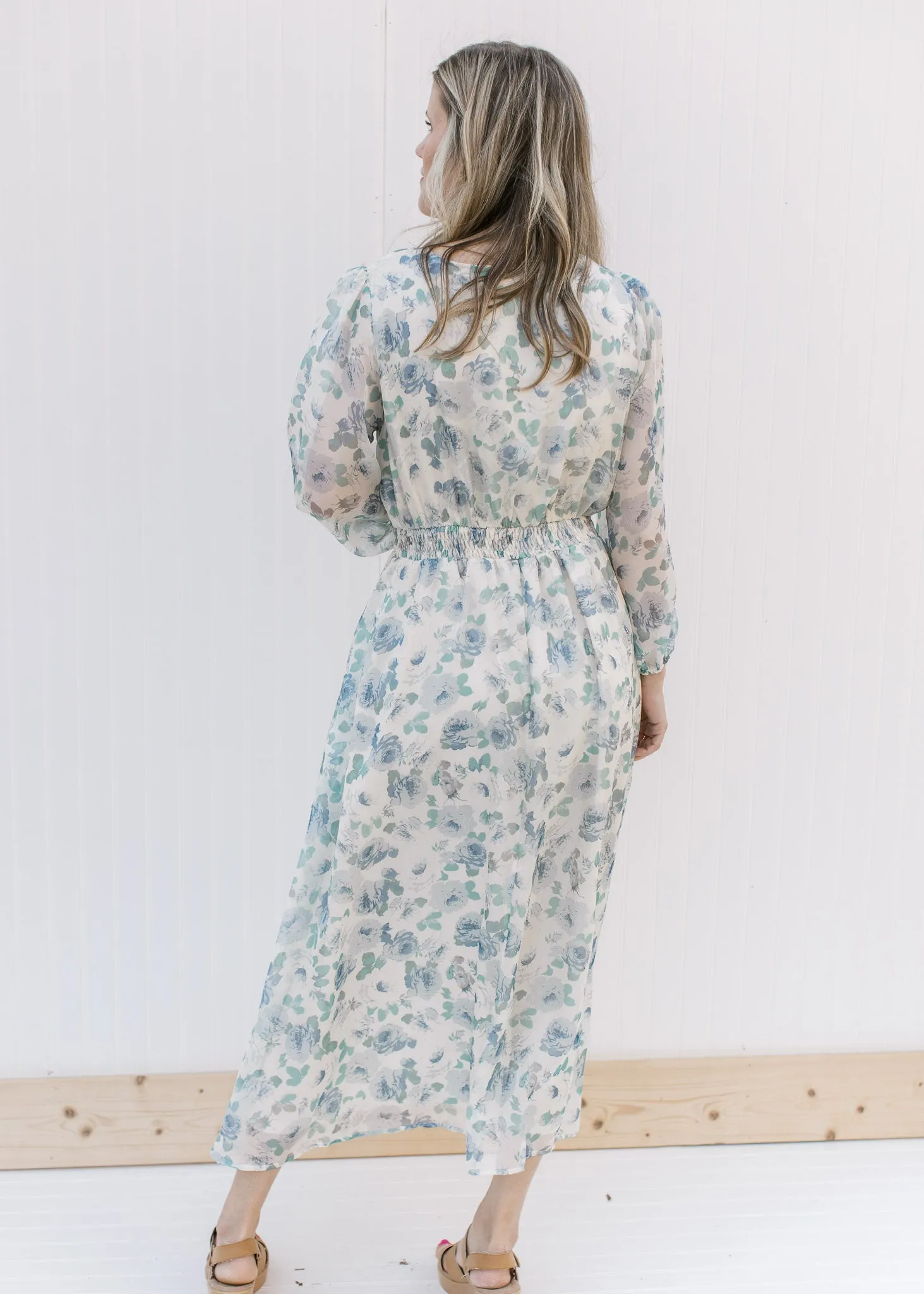 X Blue Roses Maxi Dress