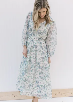 X Blue Roses Maxi Dress