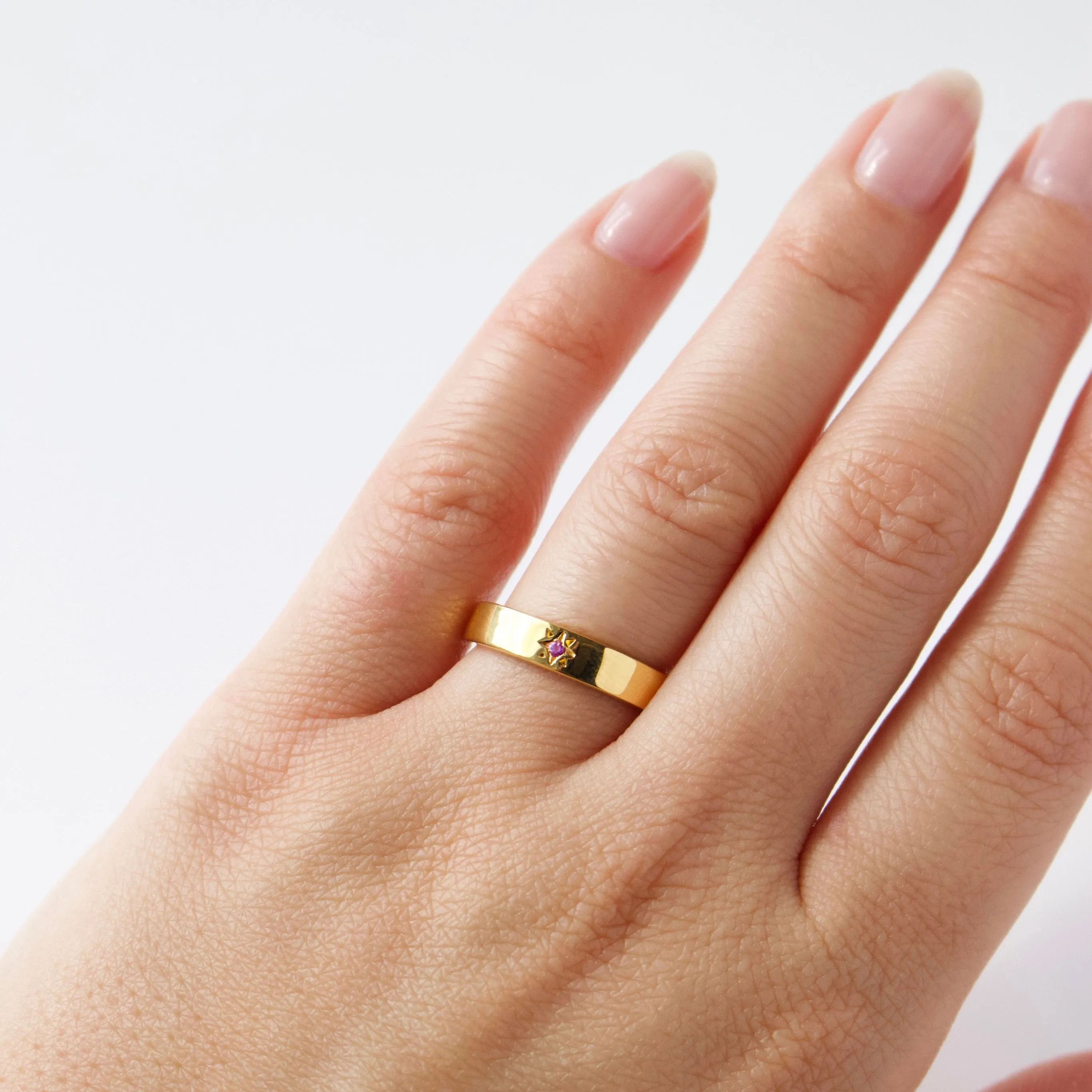 Zoe Sugg Luck Intention Ring in Pearl